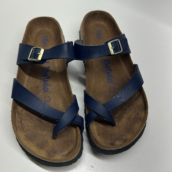 Betula by Birkenstock Mayari Birko-Flor Sandals Shoes Blue Womens Size 38 US 7 N - Picture 2 of 10